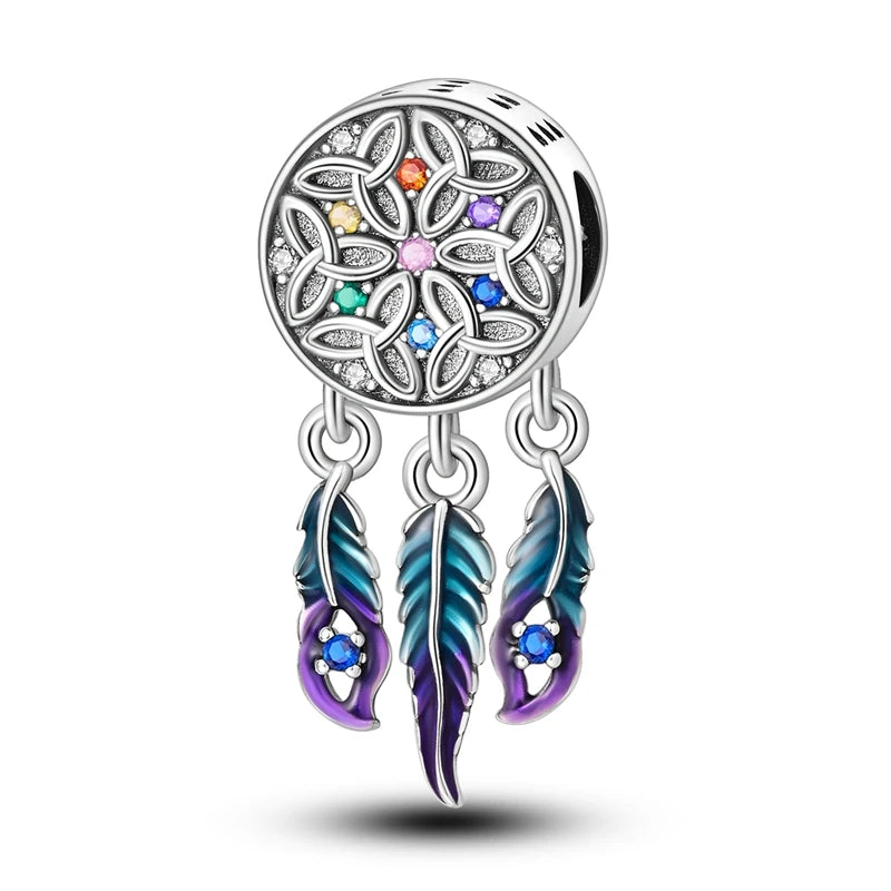 925 Sterling Silber Liebesbaum des Lebens Anhänger mit Zirkonia, passend für DIY Armband Halskette Geschenk für Sie, Colgante Plata