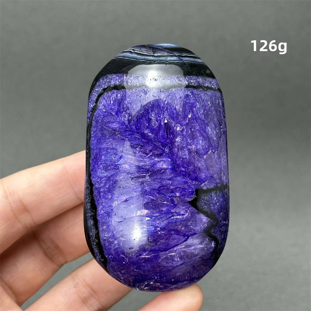 Natürlicher Edelstein Achat Kristall Palm Spielen Mineral Quarz Reiki Heilung Energie Spirituelle Meditation Home Decor Geschenk