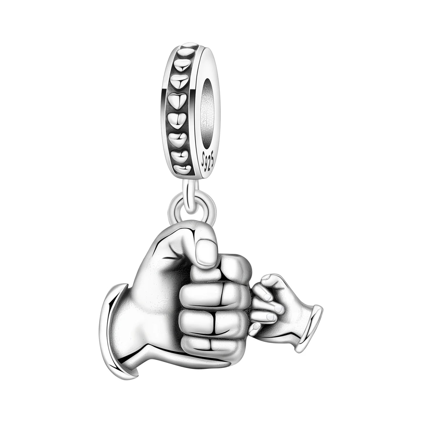 Funkelnde Edelsteinperlen aus 925er-Sterlingsilber mit eingelegten Edelsteinen und baumelnder Charm mit unendlichem Knoten, passend für Schlangenarmband, Boutique-Halskette, schönes Geschenk