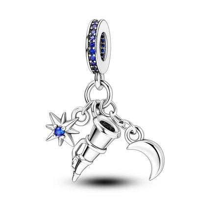 Charms aus 925er-Sterlingsilber, Flugzeug, Reisepass, Elefant, Perlenanhänger, passend für Original-Armbänder, für Frauen, Geburtstag, Modeschmuck, Geschenk