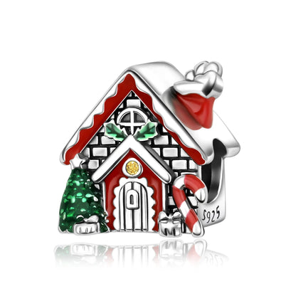 Heißer Verkauf 925er Sterlingsilber Schlitten- und Schneemann-Perlen und Kürbiskopf-Anhänger, passend für Armbänder, Weihnachts- und Halloween-Geschenke