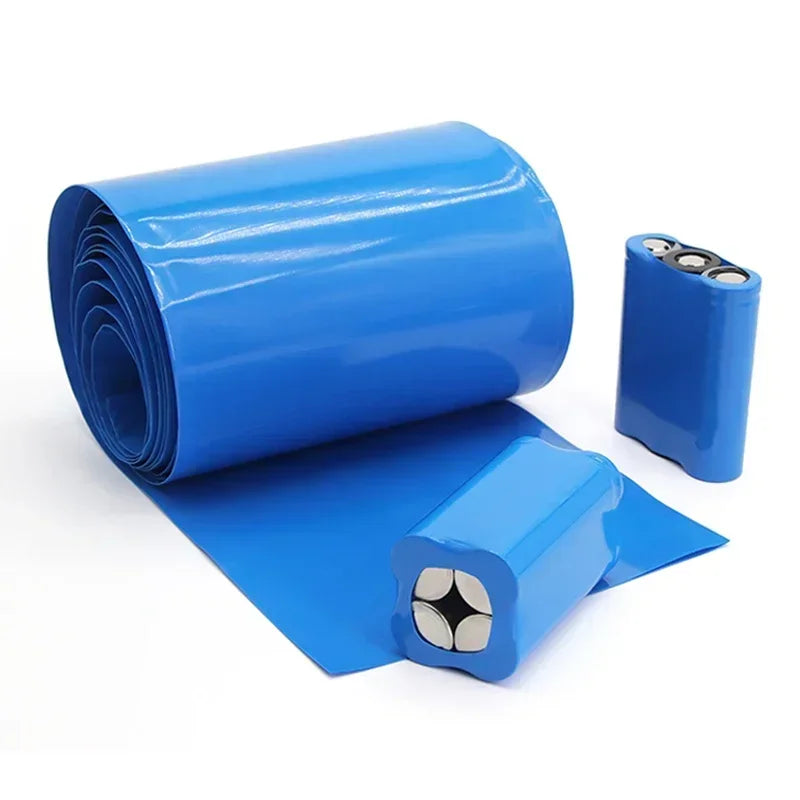 1M PVC Bunter Schrumpfschlauch, Breite 7~103mm, für 18650 Lipo-Akkupacks, Isolierfolie, Lithium-Gehäuseschutz, Kabelummantelung