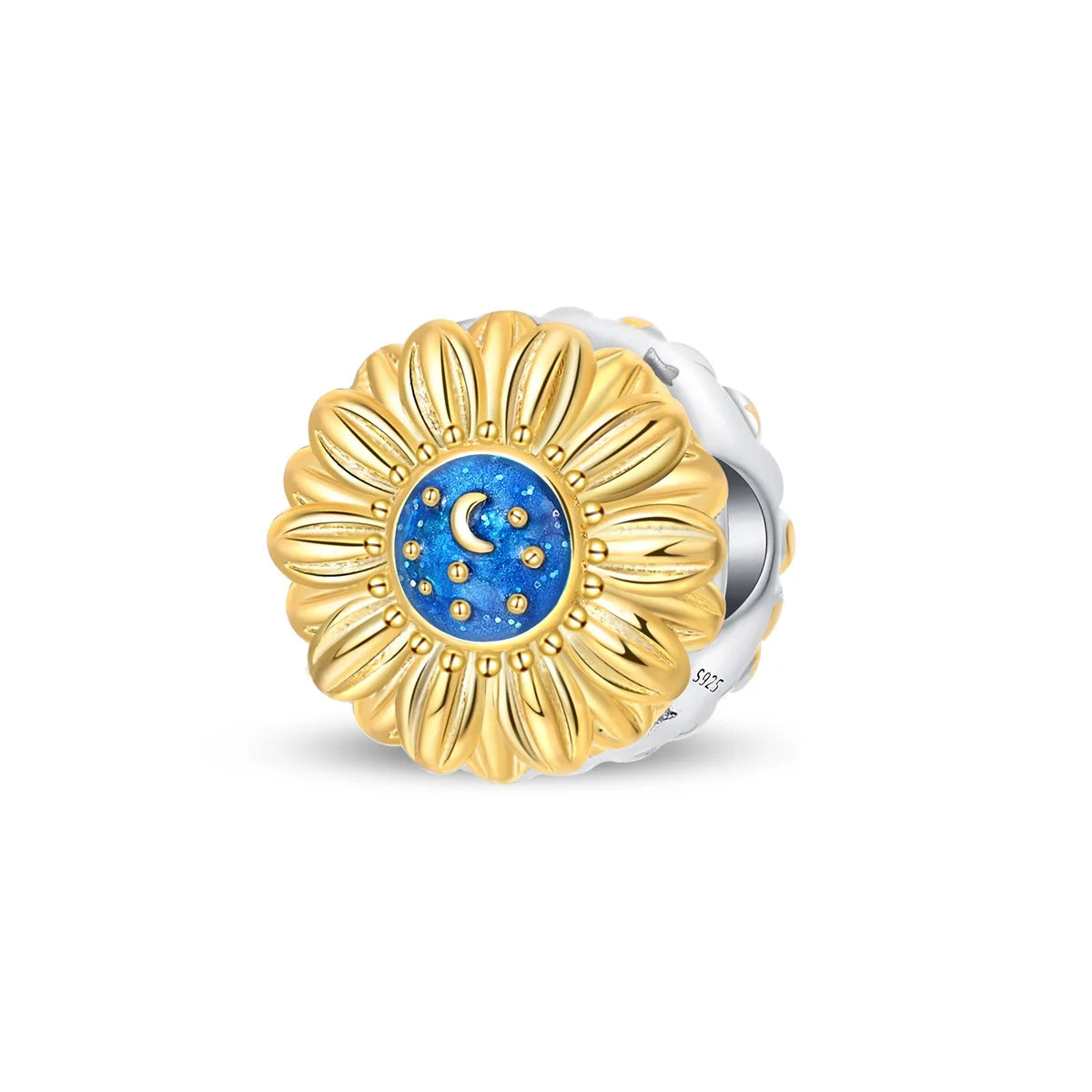 Funkelnde blaue Seestern-Perlen und Seepferdchen aus 925er-Sterlingsilber, passend für Schlangenarmband, Boutique-Halskette, Gold-Anhänger, Geschenk