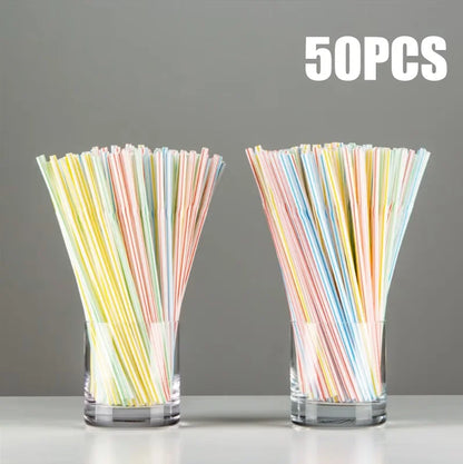 50-3000PCS Mehrfarbige Trinkhalme rietjes Milch Tee Bar Party Hochzeit Küche Home Zubehör Getränke Schwarz Stroh Großhandel