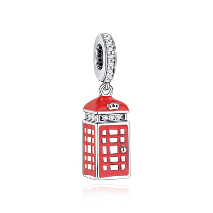 Original 100% 925 Sterling Silber Charm Bead Reise Taxi Motorrad Riesenrad Charms Fit Pandora Armbänder Frauen Diy Schmuck