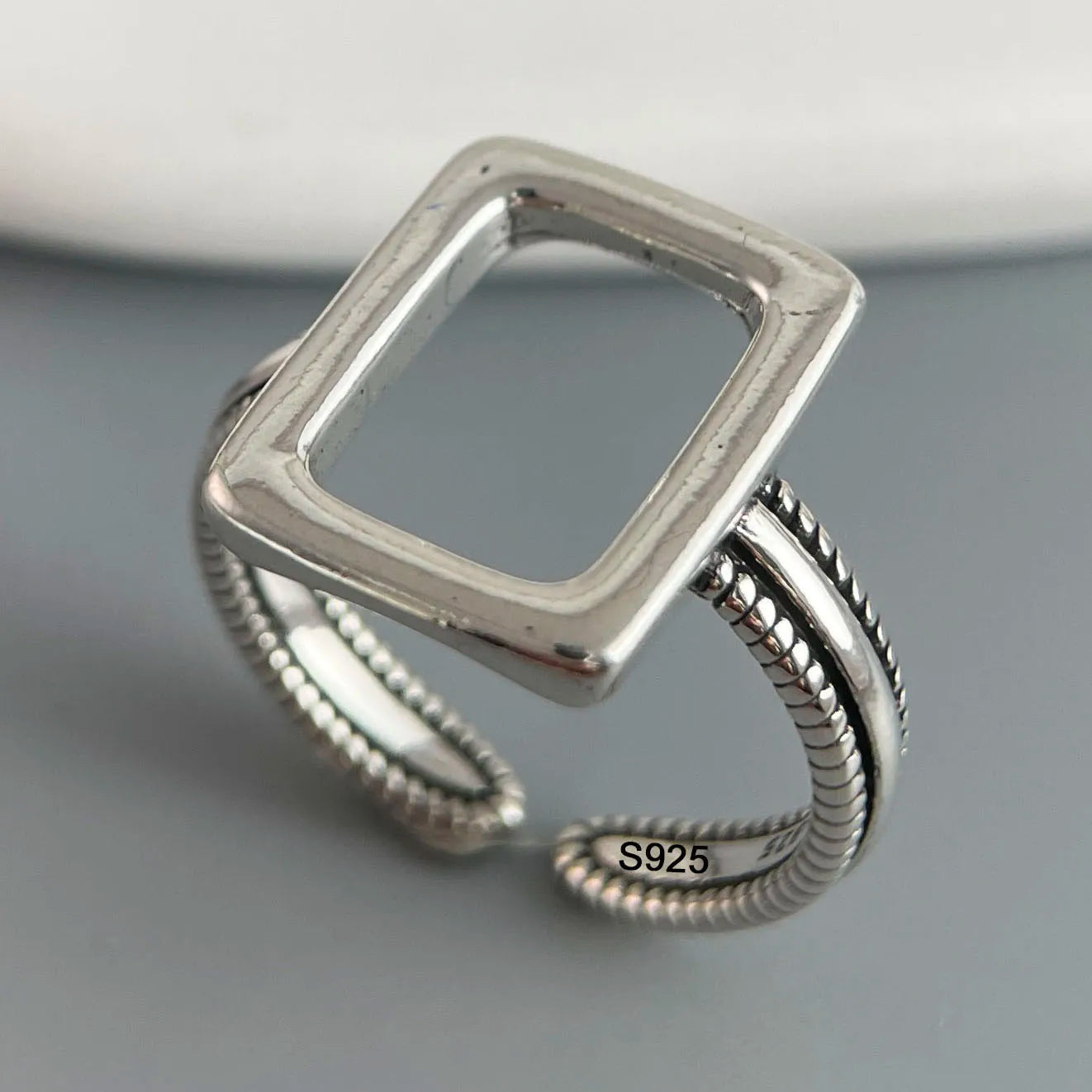 Ringe aus 925er-Sterlingsilber für Damen, Paare, minimalistisch, handgefertigt, schlicht, Retro-Blumen-Herz-Ring, edler Schmuck, Geschenk, verhindert Allergien