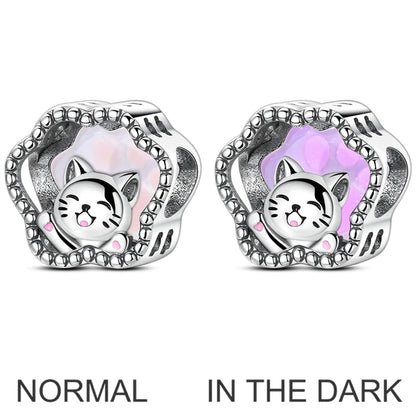 Original-Charm-Perle aus 925er-Sterlingsilber mit eingelegtem Zirkonium, Schleife, Liebesherz, Ballon-Anhänger, passend für Armbänder, DIY-Schmuckmarkierung