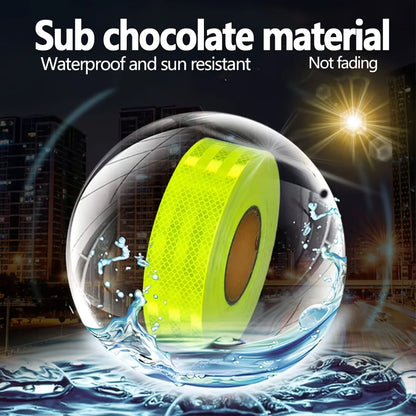 Reflektierendes Klebeband für den Außenbereich, wasserdicht, DOT-C2, lichtbeständig, fluoreszierend grün, reflektierendes Klebeband, stark klebendes Sicherheitswarnband