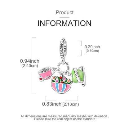 925 Sterling Silber Mond Schmetterling Charms Perlen Kopfhörer Avocado Anhänger Schmuck Fit Original 925 Armband Für Frauen DIY Geschenk
