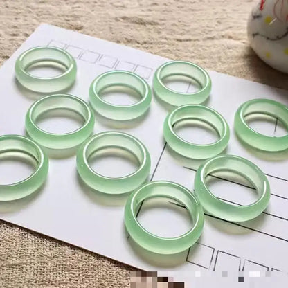 Natürliche Achat Ringe Frauen Edlen Schmuck Zubehör Echte Brasilianische Achat Stein Bunte Ring Für Freundin Mutter Geschenke