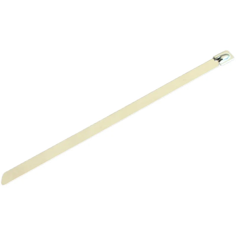 100 Stück 304 # Edelstahl-Kabelbinder, 7,9 x 1000 mm, robust, selbstsichernd, superlang, Einweg-Befestigungsklemme, Bindeseil