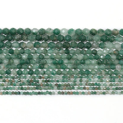 2 3 4mm natürliche facettierte Citrin Opal Jade Onyx Edelstein Perlen runde Mineral perlen für Schmuck herstellung DIY Armband Zubehör
