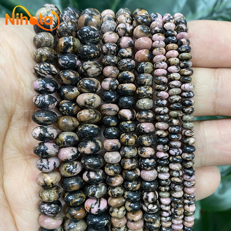 Naturstein Rondelle Perlen Achate Türkise Jaspis Kristall Spacer Perlen für Zubehör Schmuckherstellung 15'' Strang 6/8/10mm
