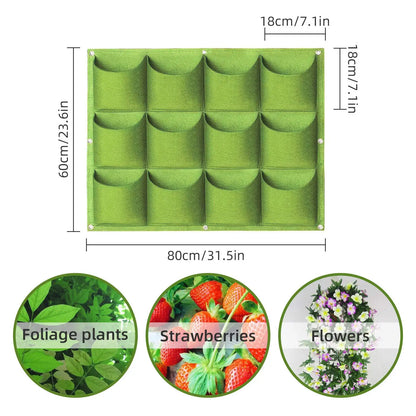 49 Taschen hängende Pflanz beutel, hängende vertikale Wand pflanzen pflanzen wachsen Taschen, Kräuter garten Pflanzer Outdoor Indoor wachsen