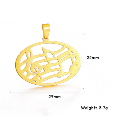 Teamer 5 teile/los Musik Note Musical Instrument Anhänger Edelstahl Charms Für Halskette Armband Herstellung Von Schmuck Großhandel Neue