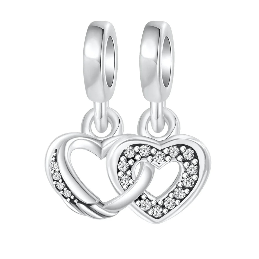 925 Sterling Silber Baum Blume Liebe für immer Familie Bead Pandent Charm Fit 4 MM Loch Durchmesser Armband DIY Bead Frau schmuck Geschenk