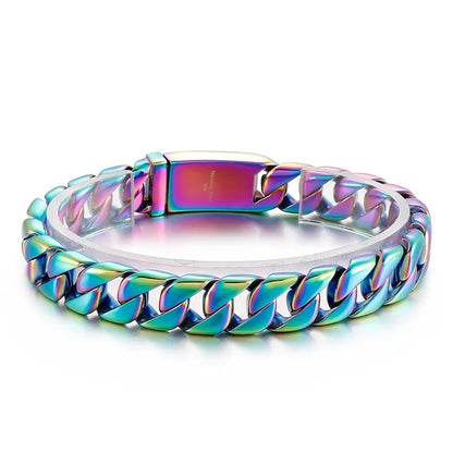 20/26/31MM 316L Edelstahl Curb Kubanisches Armband Riesige Schwere Silber Farbe Ton Schmuck Herren Frauen Biker Bike Kette Armbänder