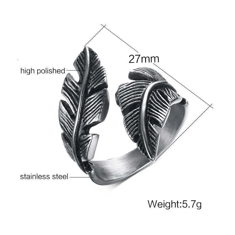 Vnox Vintage-Federring für Herren, Schmuck, Edelstahl, Biker-Stil, Handpolieren, US-Größe 7, 8, 9, 10, 11, 12