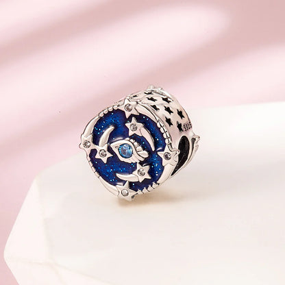 Blaue Serie 925 Sterling Silber Globus Schneeflocke Tanzschuhe Krone Charm Passend für DIY Armband Halskette Elegante Partygeschenke