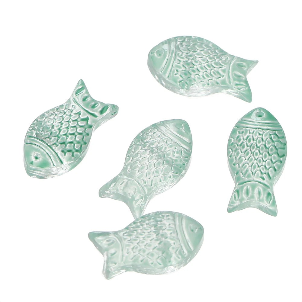 10 teile/los Allmähliche Kleine Goldfisch Glas Perlen Kristall Tschechische Spacer Perlen Für DIY Schmuck Machen Halskette Handgemachte Accessoires
