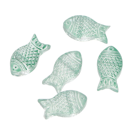 10 teile/los Allmähliche Kleine Goldfisch Glas Perlen Kristall Tschechische Spacer Perlen Für DIY Schmuck Machen Halskette Handgemachte Accessoires