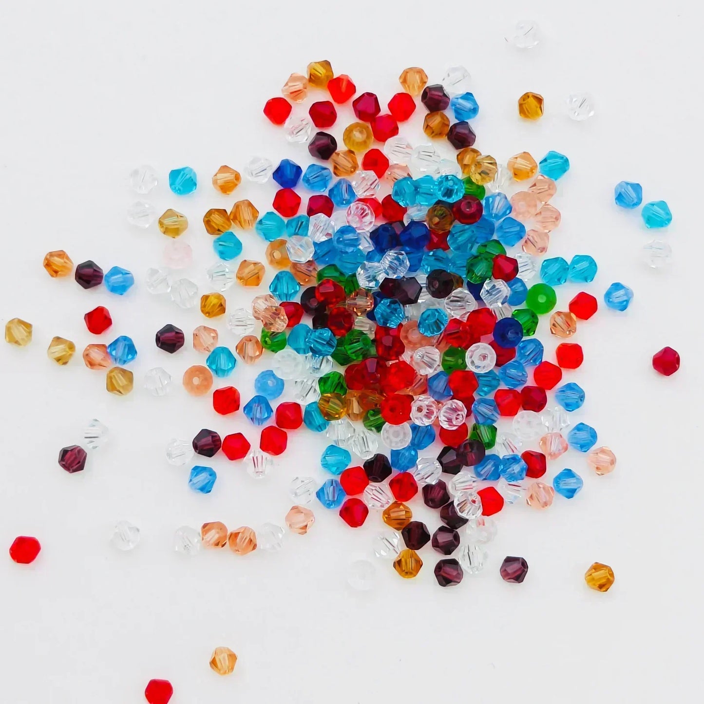 100pcs 4mm glänzende facettierte österreich Kristall perlen Bicone Perlen lose Spacer Perlen für Schmuck machen DIY Armband Halskette Anhänger