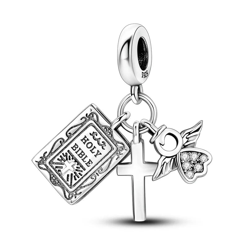 Charms aus 925er-Sterlingsilber, Flugzeug, Reisepass, Elefant, Perlenanhänger, passend für Original-Armbänder, für Frauen, Geburtstag, Modeschmuck, Geschenk