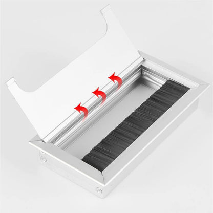 Draht Loch Abdeckung Outlet Port Tisch Computer PC Schreibtisch Platz Kabel Tülle Linie Halter Aluminium Legierung Kabel Organisieren Loch Abdeckung