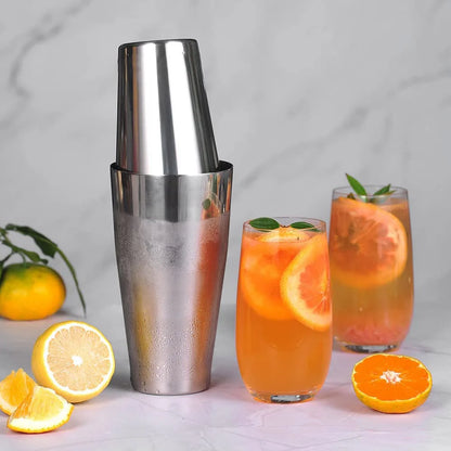 Professionelle Boston Shaker Bar Wein Tasse Barware Werkzeuge Barkeeper Kit Edelstahl Cocktail Mixer Martini Cocktail Shaker Set