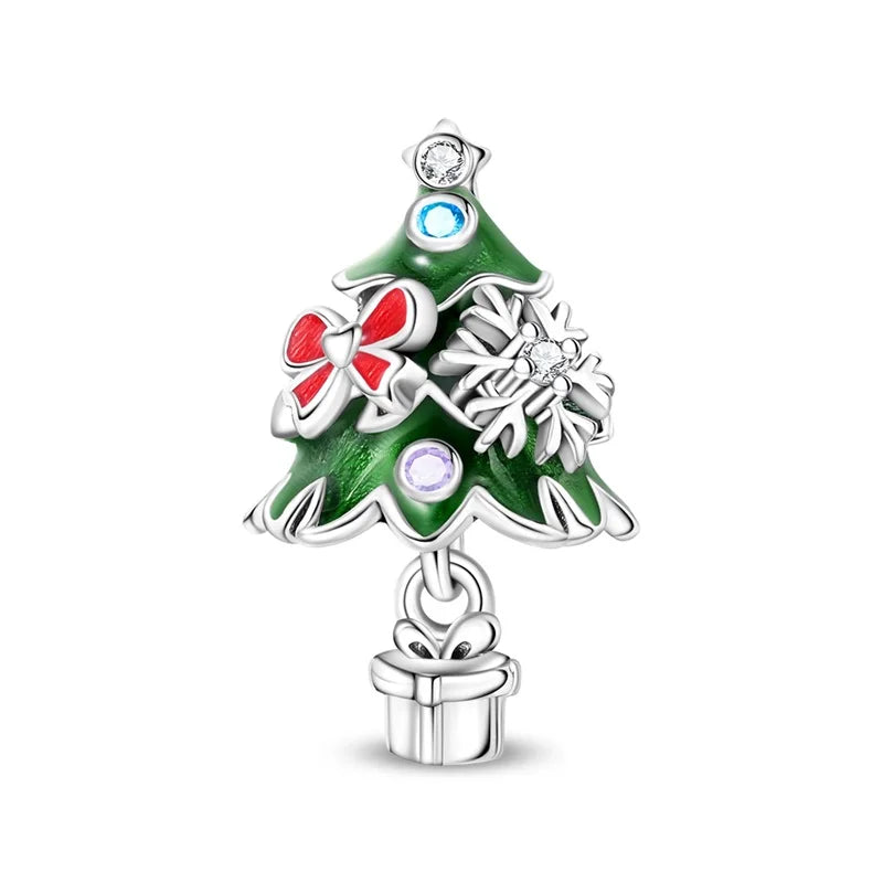 Heißer Verkauf 925er Sterlingsilber Schlitten- und Schneemann-Perlen und Kürbiskopf-Anhänger, passend für Armbänder, Weihnachts- und Halloween-Geschenke
