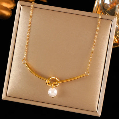 EILIECK 316L Edelstahl Metall Goldene Kette Teardrop Bling Zirkonia Halskette 18K PVD Überzogene Wasserdicht Mode Schmuck Frauen
