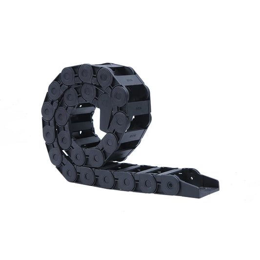 1 Meter halbgeschlossene Nylon-Kabelschleppkette, 10 x 10 mm, 10 x 15 mm, Kunststoff-Schleppleinen-Drahtträger für CNC-Route-Übertragung