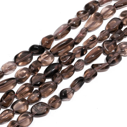 8-10mm unregelmäßige geometrische natürliche Rauchquarz stein DIY lose Perlen für Schmuck herstellung hand gefertigte Armband Accessoires