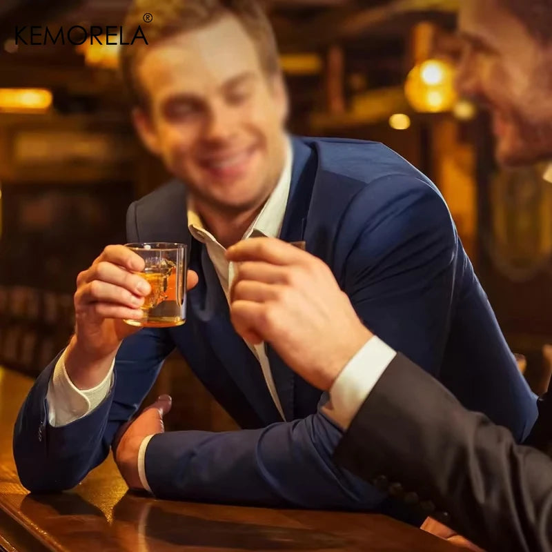 KEMORELA Revolver Glas Dekanter Whisky Glas Set Wein Spender Bar Trinkbehälter Glasflasche Exquisite Herrengeschenke