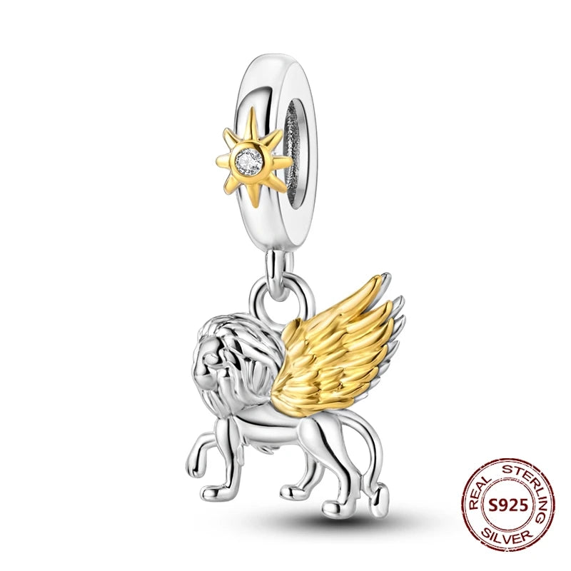 Flugzeug-Charm, 925er Silber, Original-Zirkon, Kleeblatt, Avocado, Charms, Perle, passend für Armbänder, DIY-Schmuck für Frauen, Hochzeitstag, Geschenk