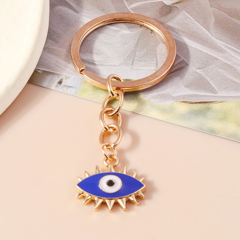 Nette Natürliche Stein Keychians Retro Silber Farbe Legierung Sonne Charms Schlüsselanhänger Frauen Männer Handtasche Anhänger Schlüssel Ketten DIY Zubehör