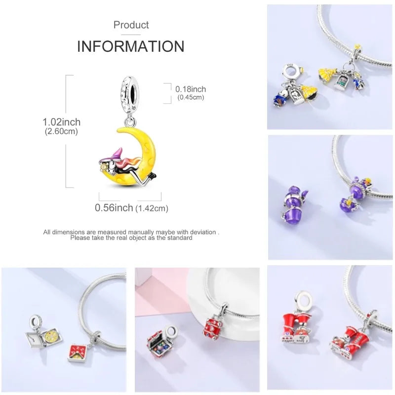 925 Silber Charms Original Design Blaue Augen Zirkon Katze Hund Perle Herz Charme DIY Fit Armband Für Frauen Hochzeit Schmuck Geschenk
