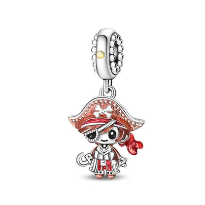 Exquisite Charm-Anhänger aus 925er-Sterlingsilber mit weißen Tigerperlen und Kaninchen-Barista-Anhänger, passend für Armbänder, niedliche Schmuck-Accessoires, Geschenke