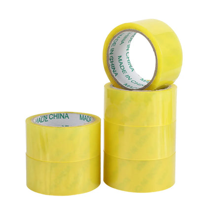 55mm Breites Transparentes Gelbes Verpackungsklebeband, Versand- und Express-Verpackungsband, 75 Meter pro Rolle