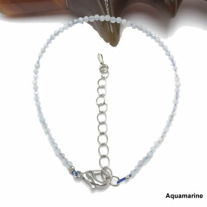 High Quality Natural Stone 2-3mm Handmade Micro Faced Beads Women's Agate Crystal Zircon Bracelet Jewelry Gift