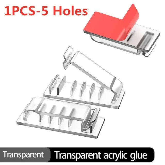 Kabel-Organizer, Kabelmanagement, Drahthalter, flexibler USB-Kabelaufwickler, ordentliche Silikon-Clips für Maus, Tastatur, Kopfhörer-Schutz