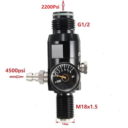 0,22 L-0,5 L Aluminium Flasche Tank 4500 PSI Tank Zylinder Tauchen Aquarium Pflanze CO2 Tank Tauch Sauerstoff Tank gewinde M18 * 1,5
