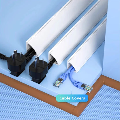 50/100 cm V-Typ-Drahtschnüre, Kabelversteck, TV-Kabelmanagement-Abdeckung, Verkabelungskanal, PVC-Wand, Eckkanal, Kabelhülsenhalter