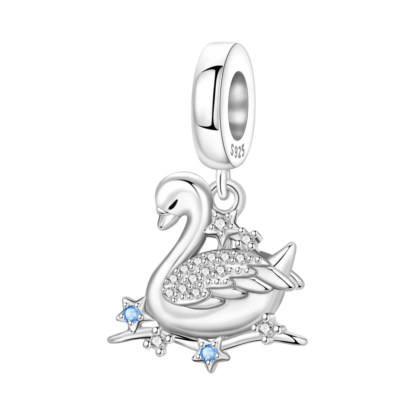 Blauer Charm, 925er Sterlingsilber, Ozeanperlen, Betta-Fisch-Anhänger, Geburtstagsfeier, Geschenk für Frauen, Armband, Halskette, DIY-Perlen, Schmuck