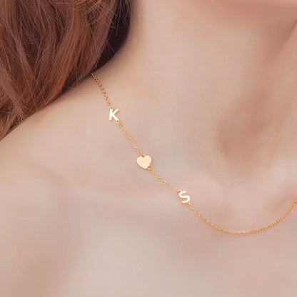 Lemegeton Personal isierte erste Halskette Edelstahl Schmuck A-Z Brief Anhänger mit Haustier Pfote Klee Symbol Halskette Geschenke