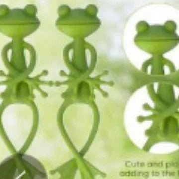 1/3/5 Stück Frosch-Pflanzenhalter, niedliche Blumentopf-Klemme, Pflanzen-Kletterhilfe, Garten-Pflanzstab-Deko