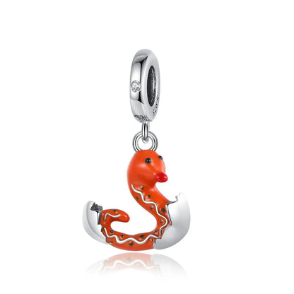 Tier-Serie, 925er-Sterlingsilber, Giraffe, Kamel, Gans, Orang-Utan, Affe, Siegel-Charm, passend für DIY-Armbänder, Halsketten, edler Schmuck, Geschenke