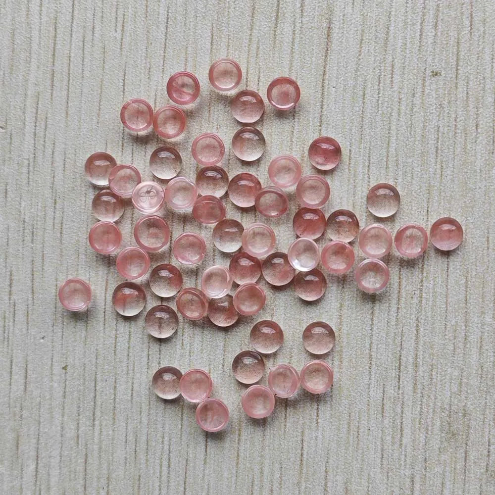 Großhandel 100 Stück Mode gute Qualität Naturstein runde Cab Cabochon Perlen 6mm für Schmuck Zubehör Herstellung