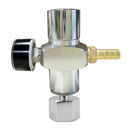 2-in-1-CO2-Ladegerät mit konvertiertem Adapter für TR21 x 4 CO2-Zylinder, 0–60 psi Mini-CO2-Regler für CO2-Kartusche