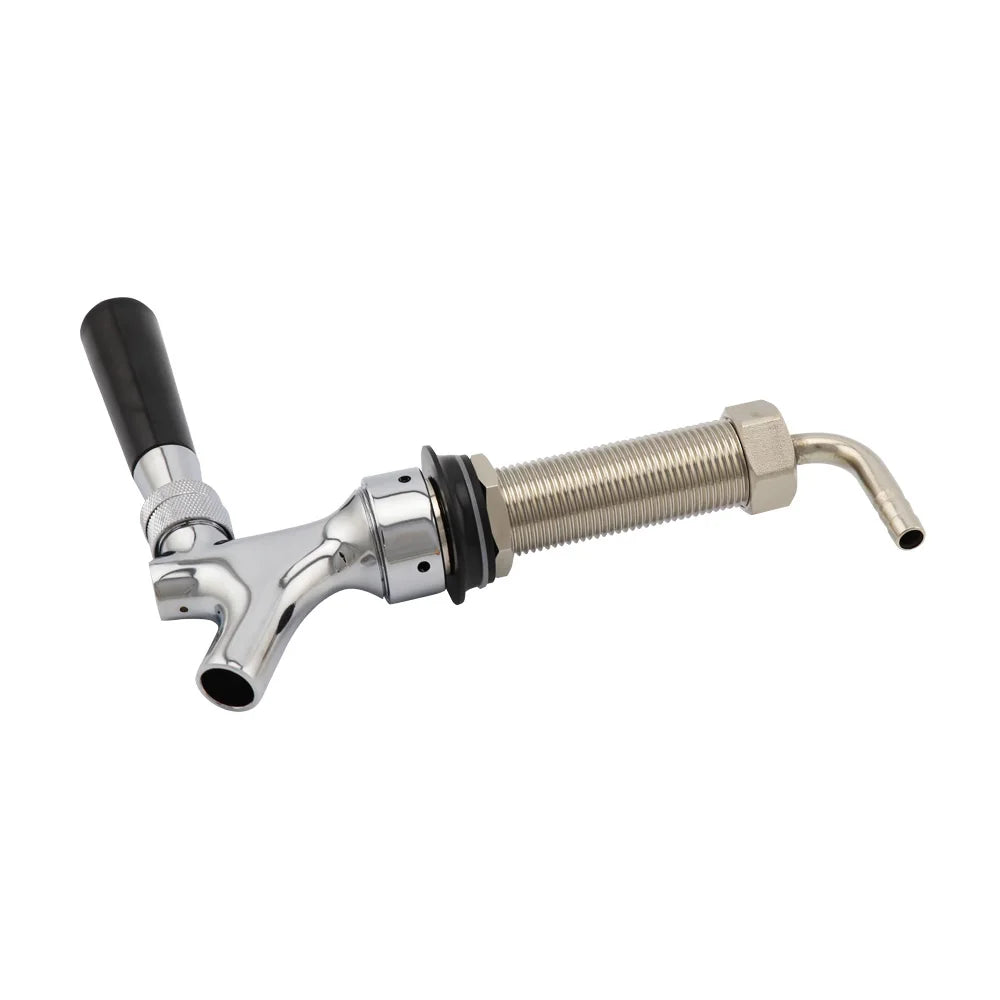 Chrom Poliert UNS Typ Fassbier Wasserhahn mit 92,5mm Lange Schaft Combo Kit Kegerator Tap Hause brauen Bar Wein werkzeuge